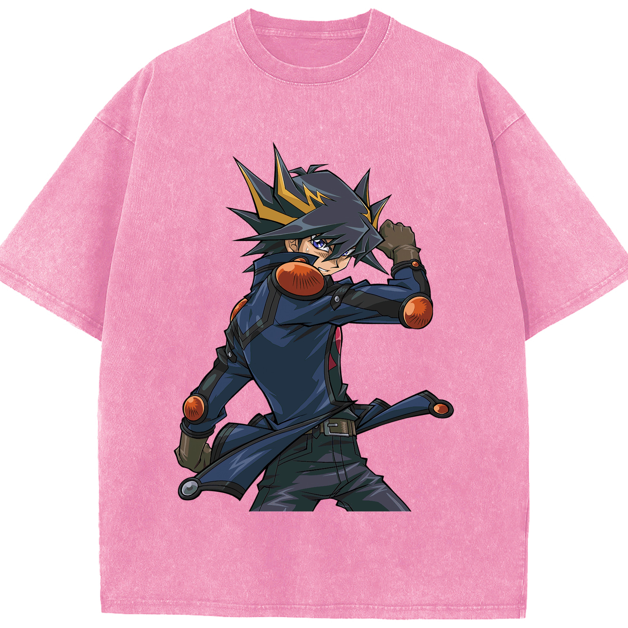 （画像用） 遊☆戯☆王 Yu-Gi-Oh! 綿100% ヴィンテージ風 半袖Tシャツ（フロントプリント）